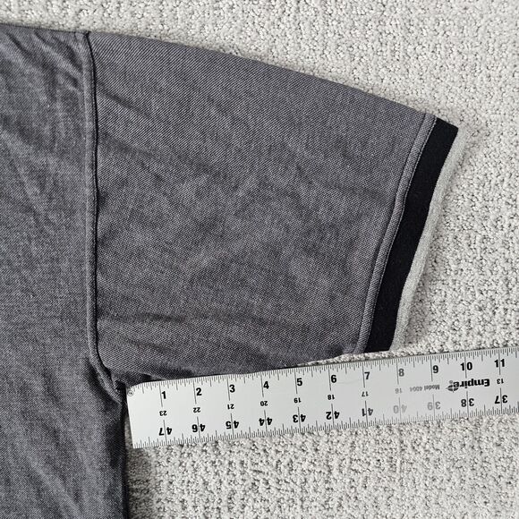 Chicago Bulls Midwest Embroidery short-sleeved polo shirt Gray/Black Men's L - Picture 3 of 8